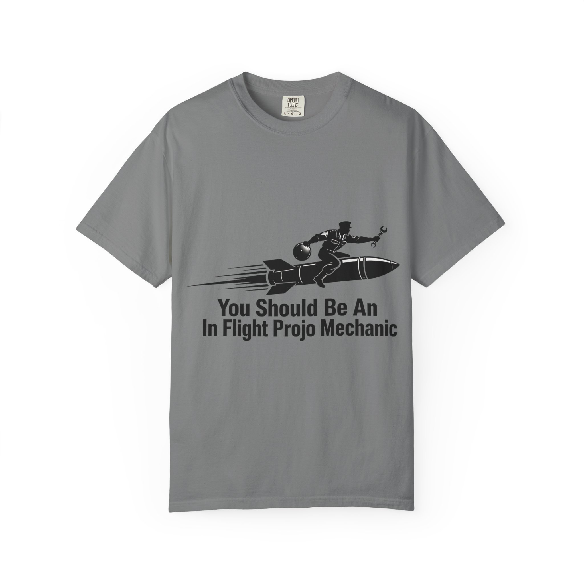 Flight Crew Mechanic T-Shirt — "You Should Be An In Flight Projo Mechanic" Vintage Aviation Tee - Image 13