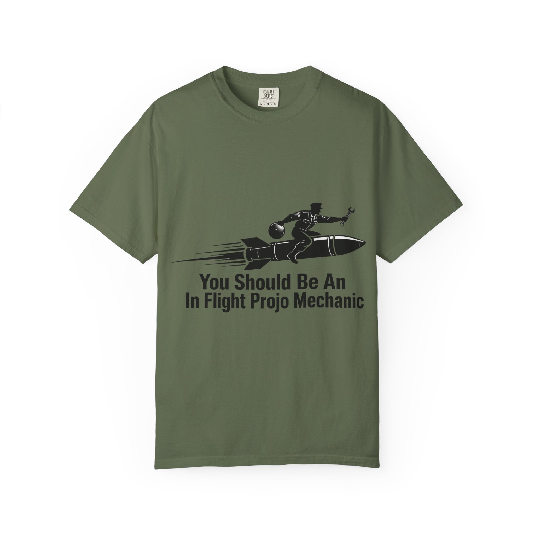 Flight Crew Mechanic T-Shirt — "You Should Be An In Flight Projo Mechanic" Vintage Aviation Tee - Image 17