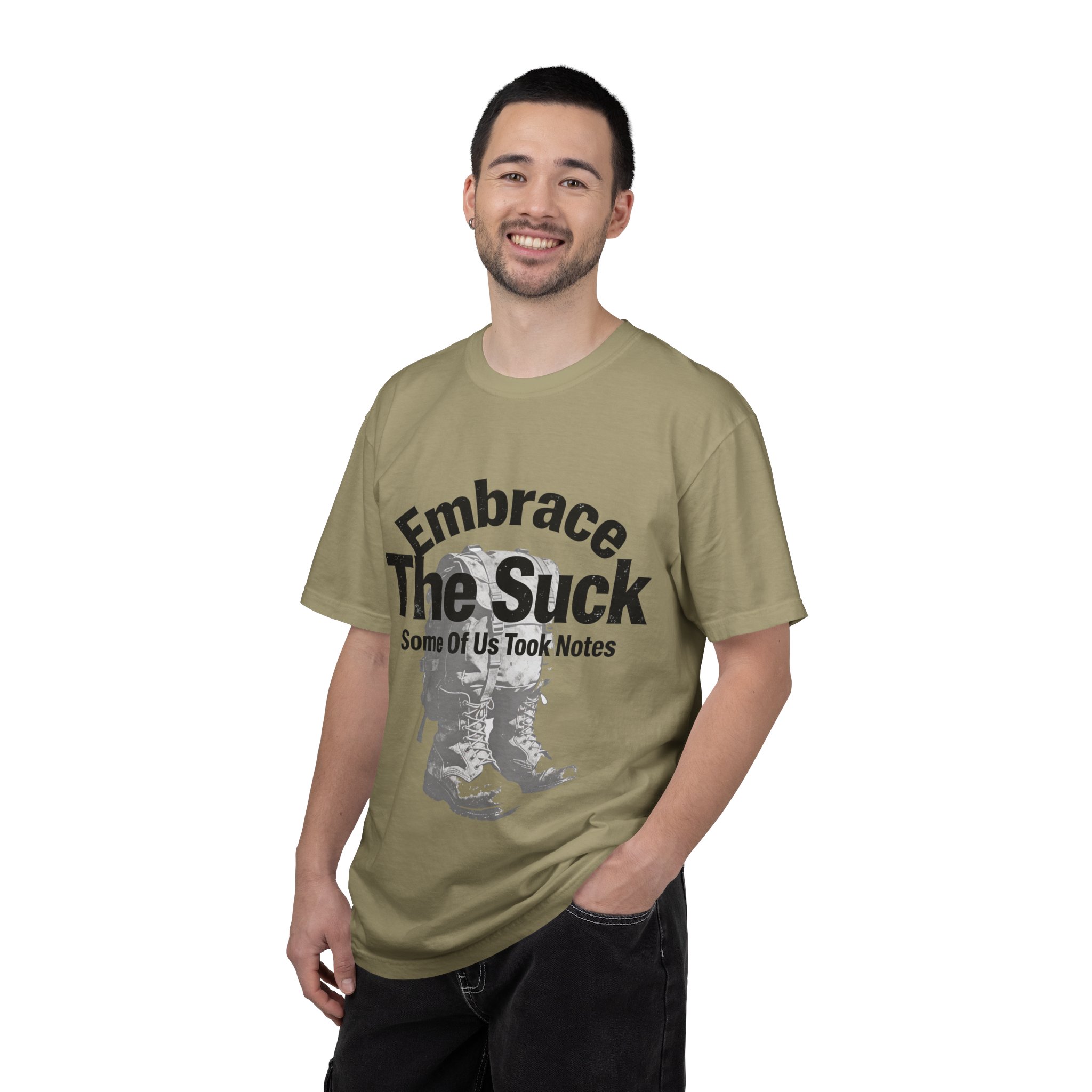 Embrace The Suck T-Shirt — Military-Inspired Boots Graphic Tee - Image 16
