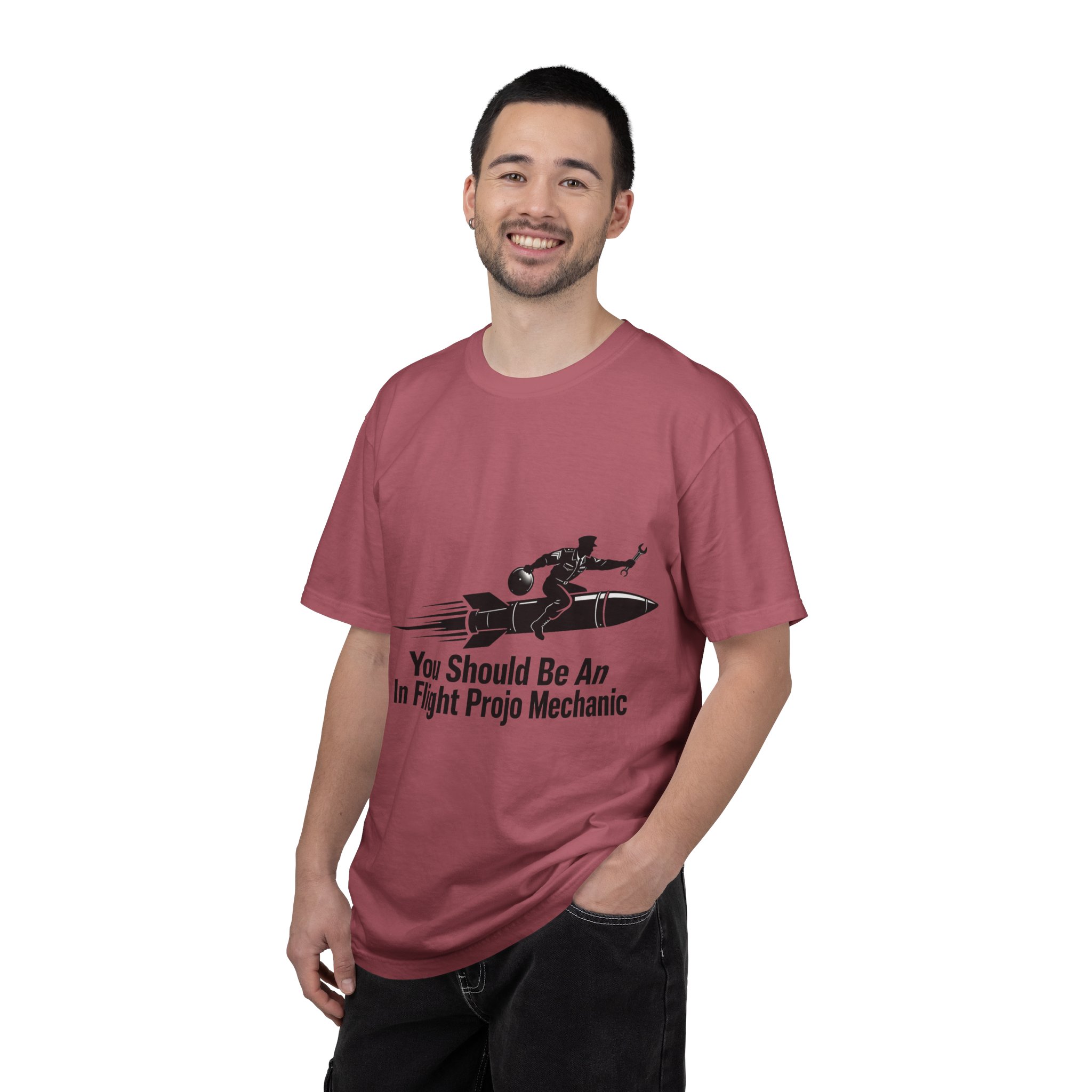 Flight Crew Mechanic T-Shirt — "You Should Be An In Flight Projo Mechanic" Vintage Aviation Tee - Image 32