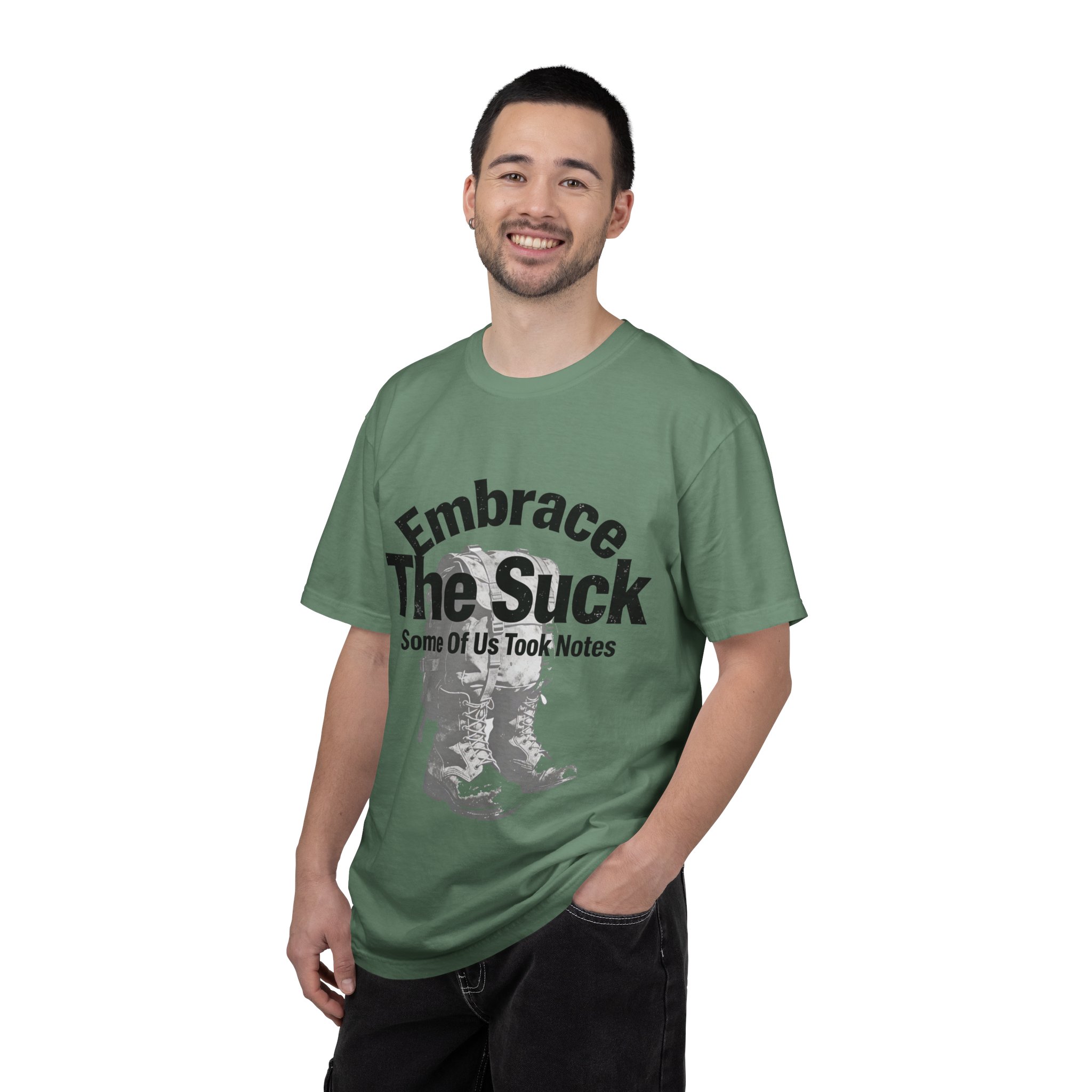 Embrace The Suck T-Shirt — Military-Inspired Boots Graphic Tee - Image 32