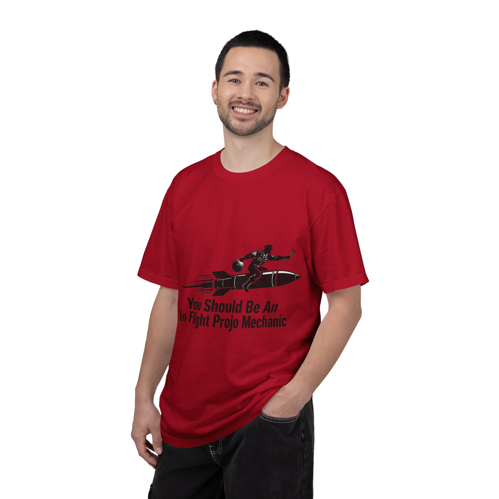 Flight Crew Mechanic T-Shirt — "You Should Be An In Flight Projo Mechanic" Vintage Aviation Tee - Image 36
