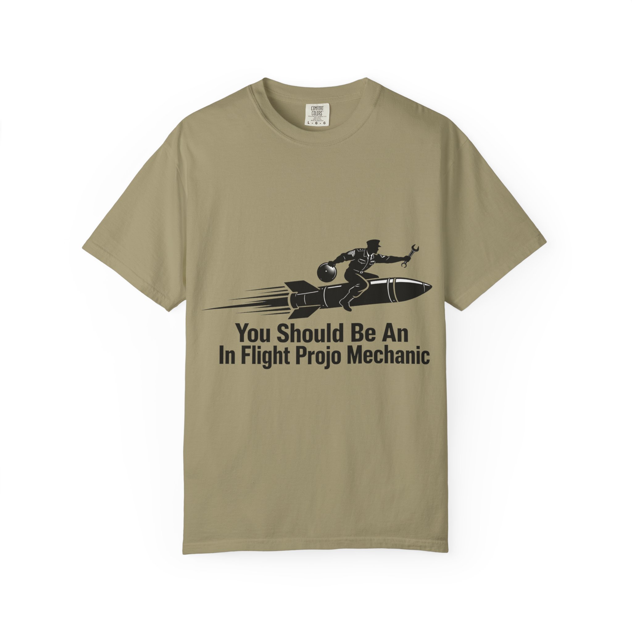 Flight Crew Mechanic T-Shirt — "You Should Be An In Flight Projo Mechanic" Vintage Aviation Tee - Image 9