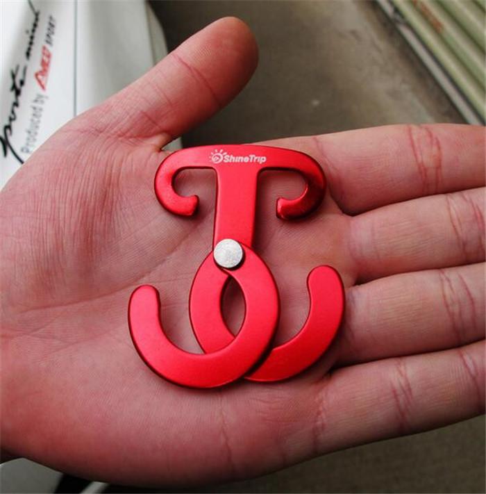 5PCS Shine Trip Aluminum Rope Hanger Multifunction Outdoor Camping Tent Guy line Tool Paracord Rope Buckle Travel Kit Survival E - Image 2