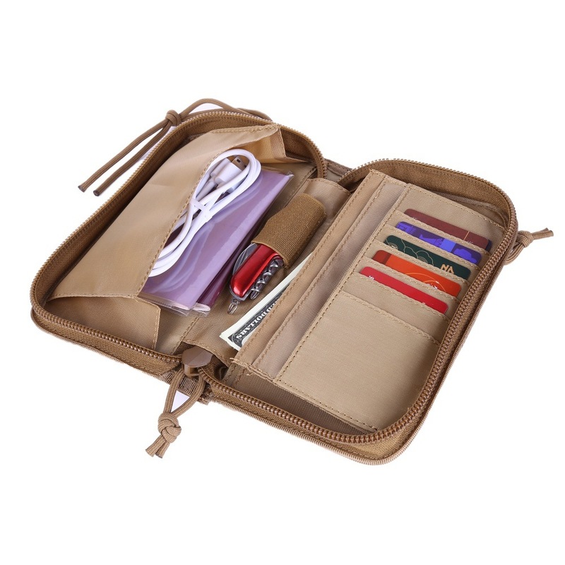 Ma Gaixian's Same Style Xuanwu Tactical Wallet Men's Handbag Outdoor Large Capacity Military Camo Wallet Mobile Case - Image 2