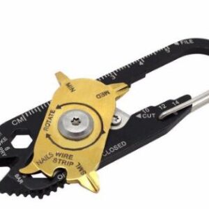 EDC Multipurpose mini gadget fixr Multifunctional carabiner multi tool key pocket survive true utility ring camp hike outdoor
