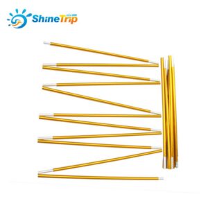 Shinetrip 2pcs  8.5mm  Aluminium alloy tent rod outdoor campingpole spare replacement  support