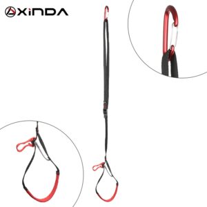 XINDA Professional Adjustable Webbing Foot Loop Climbing Polyester Foot Loop Ascender Belt Device Band Rock Climbing Equipment
