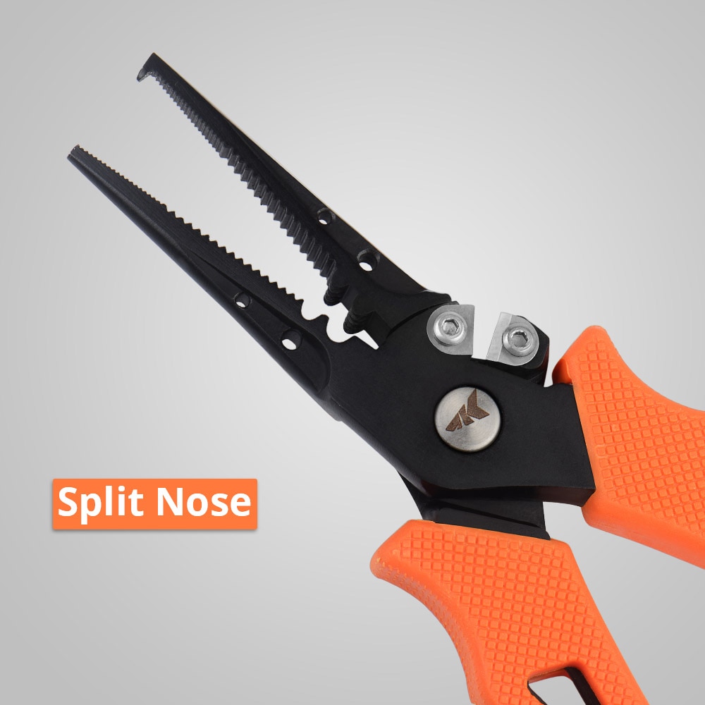 KastKing 420 Stainless Steel Fishing Pliers Tungsten Carbide Braid Cutters Crimper Hook Remover Saltwater Resistant Fishing Gear - Image 7